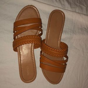 Tan sandals